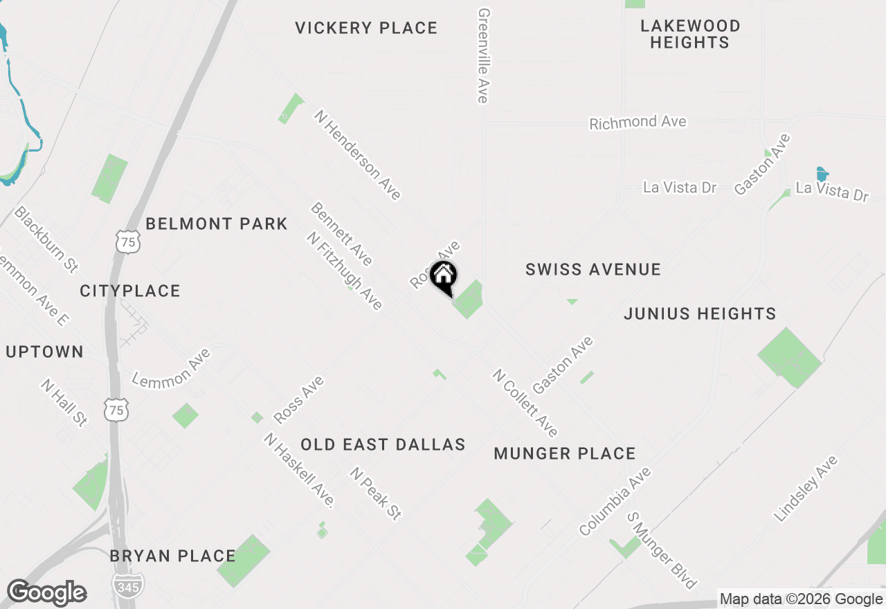 Map of 1507 N Garrett Avenue #201, Dallas, TX 75206