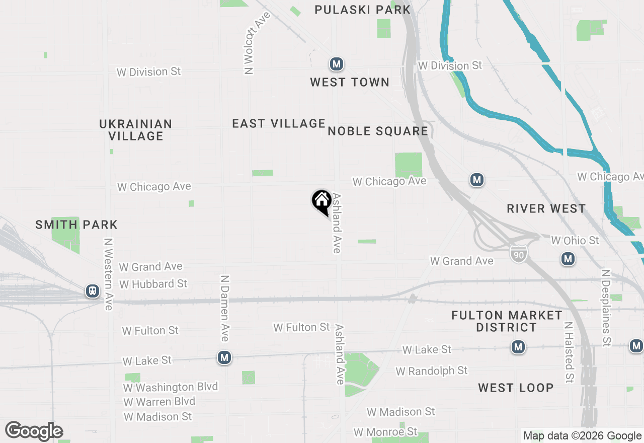 Map of 1632 W Erie Street #3, Chicago, IL 60622