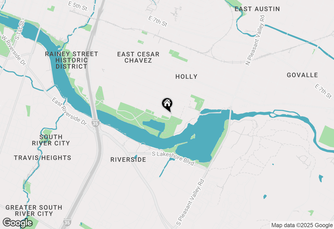 Map of 2109 Riverview St #A, Austin, TX 78702