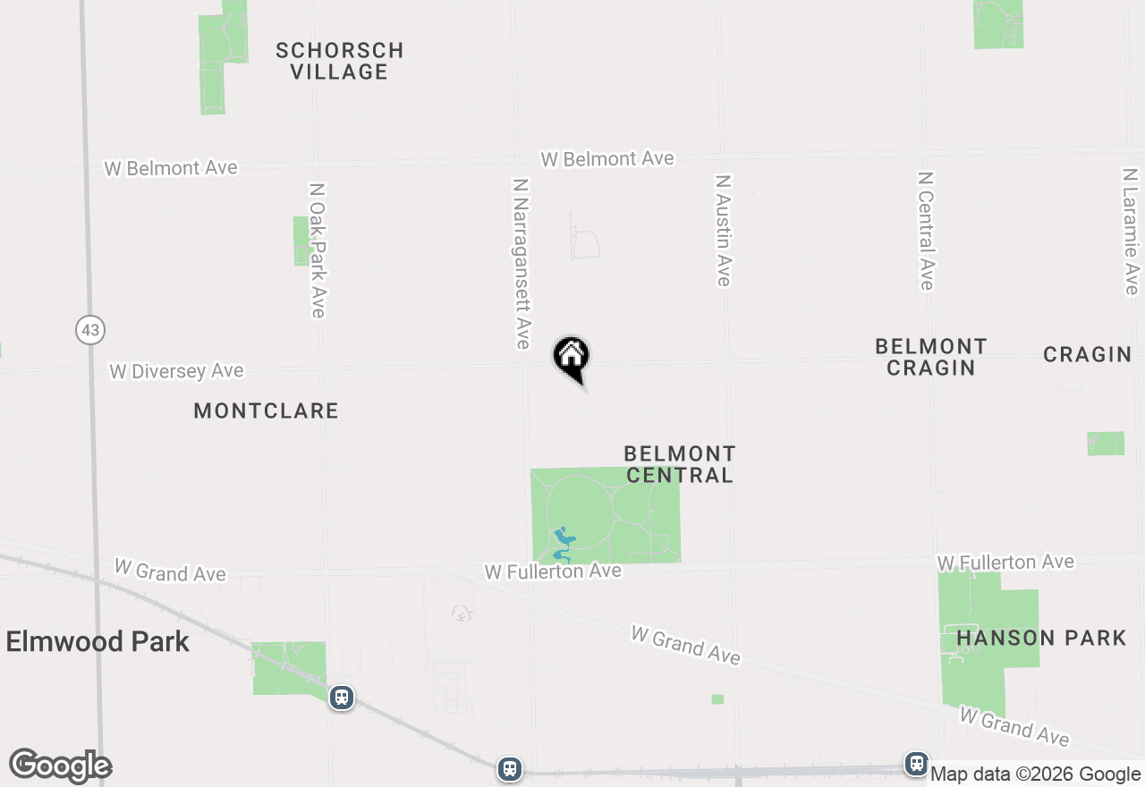 Map of 2724 N Mobile Avenue, Chicago, IL 60639