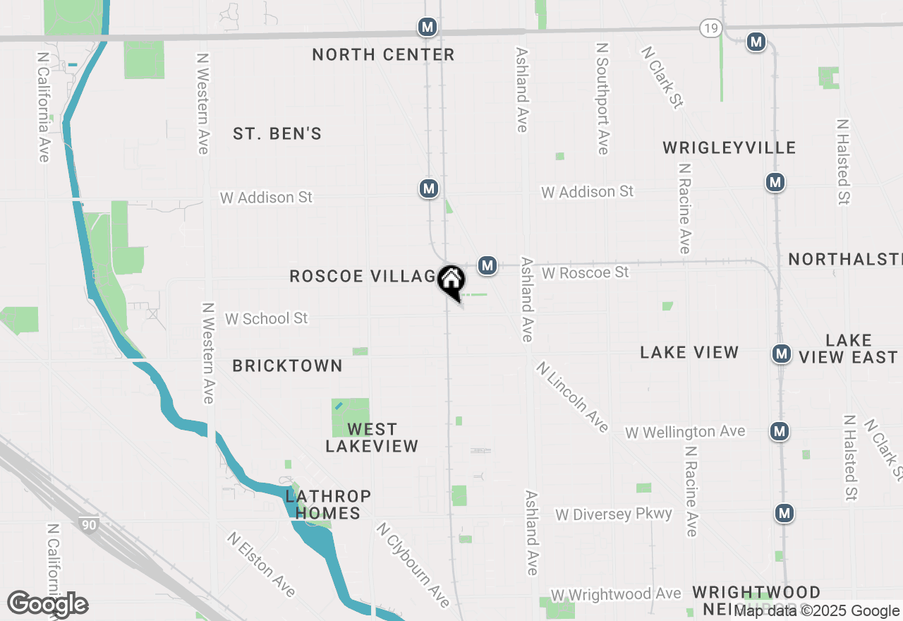 Map of 1756 W School Street #1, Chicago, IL 60657