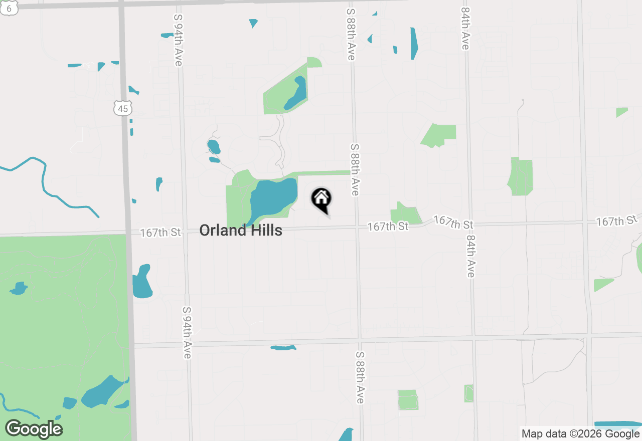 Map of 8853 Obrien Drive, Orland Hills, IL 60487