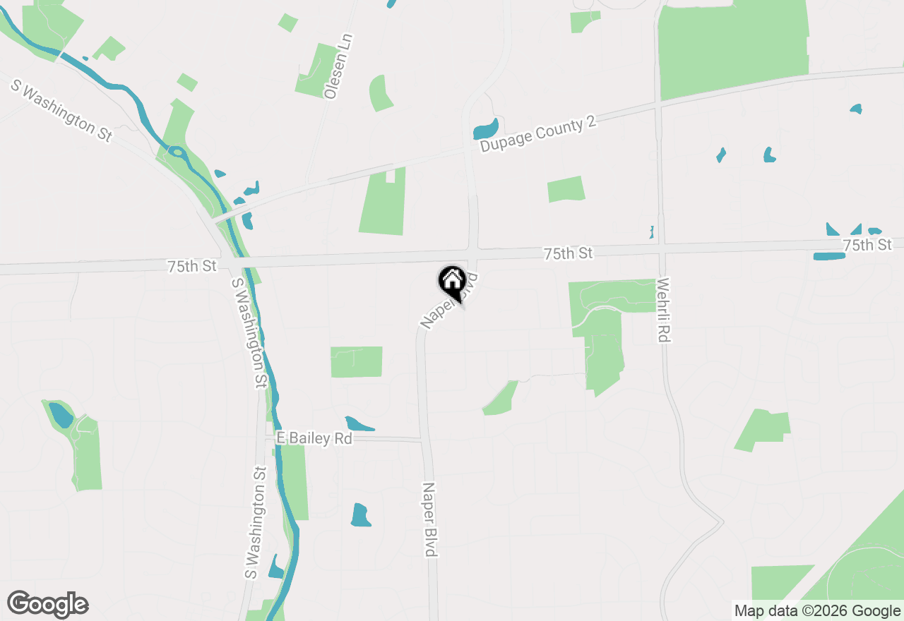 Map of 813 Hyde Park Lane, Naperville, IL 60565