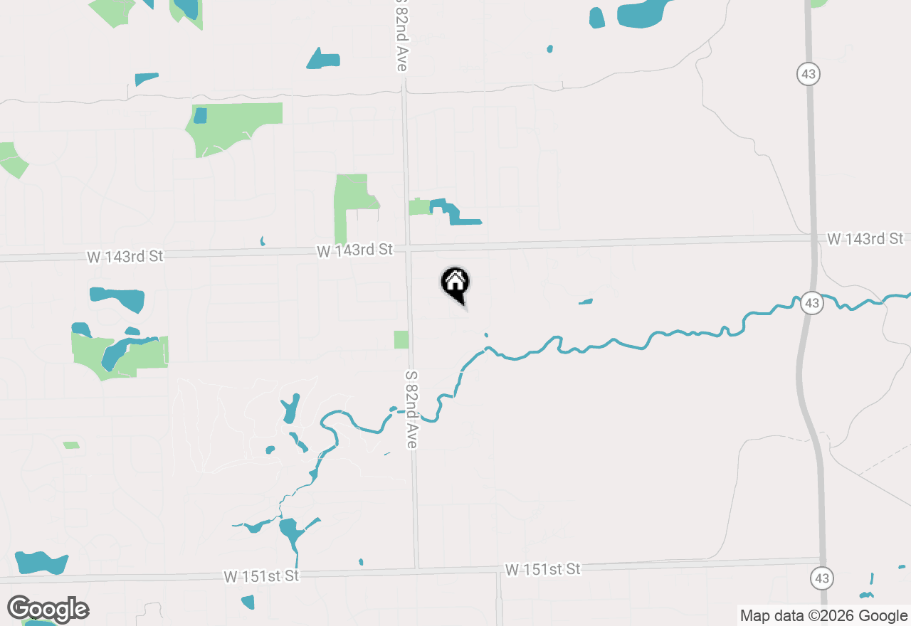 Map of 8060 Kristo Lane, Orland Park, IL 60462