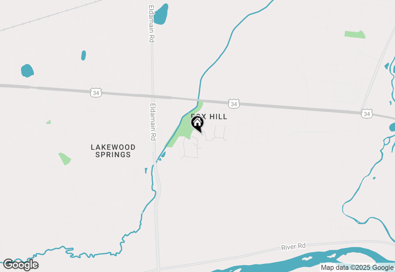 Map of 1315 Evergreen Lane, Yorkville, IL 60560