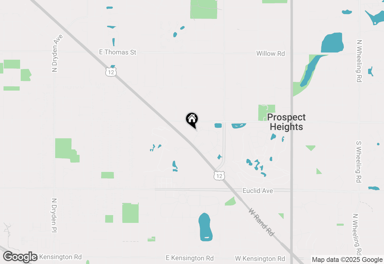 Map of 1004 Butternut Lane #A, Mount Prospect, IL 60056