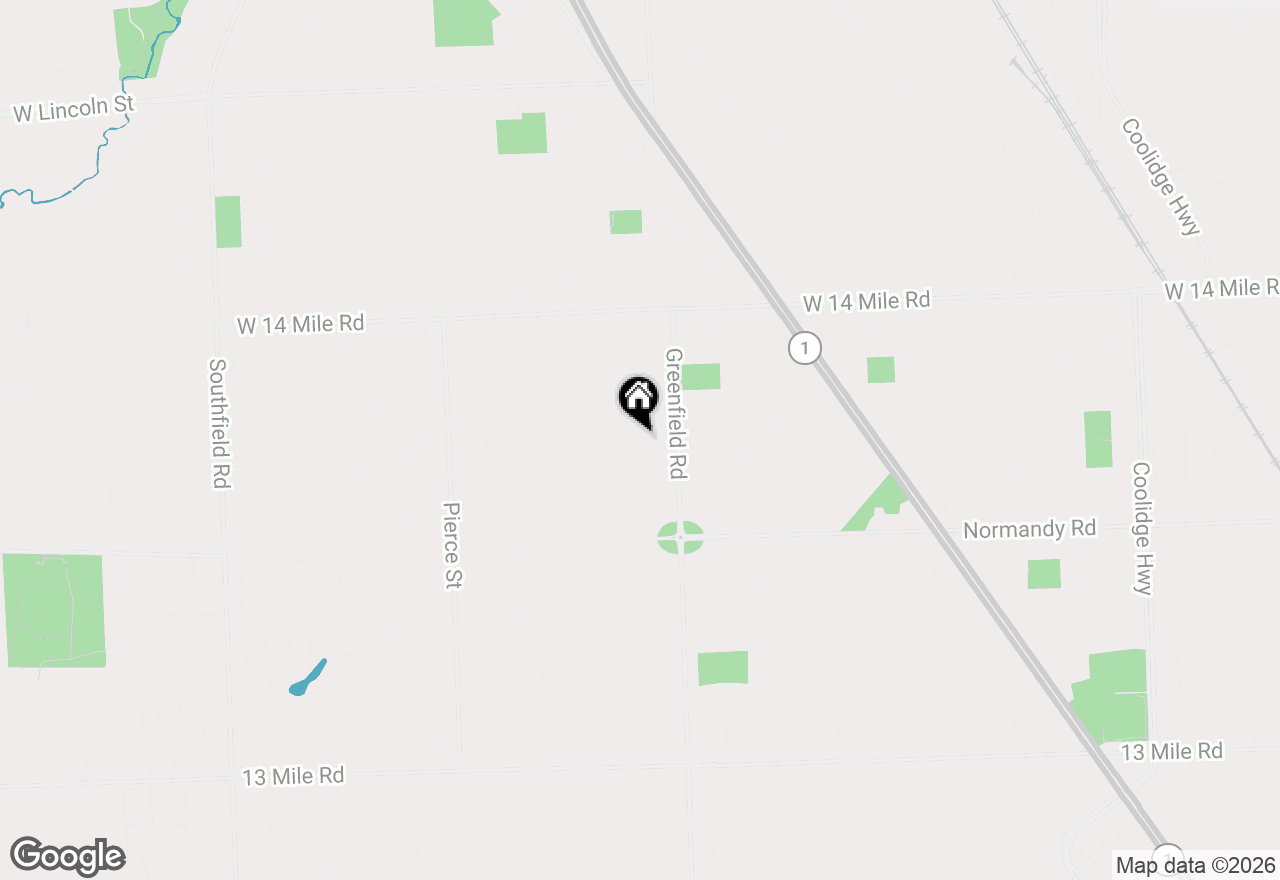 Map of 32361 Arlington Drive, Beverly Hills, MI 48025