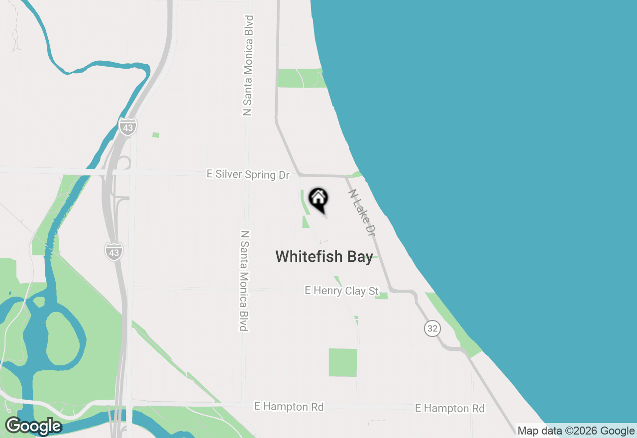 Map of 815 E Birch Ave, Whitefish Bay, WI 53217