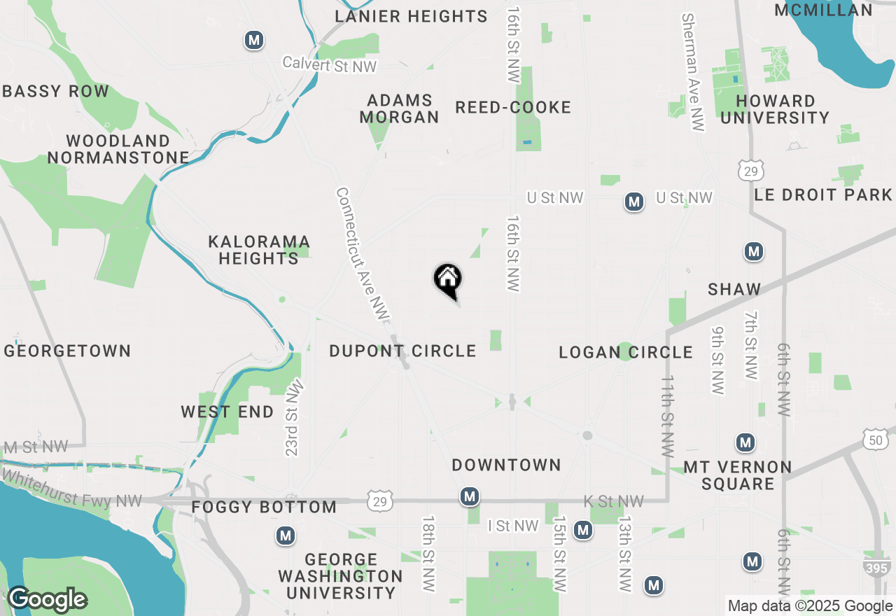 Map of 1756 Corcoran Street Nw #3B, Washington, DC 20009