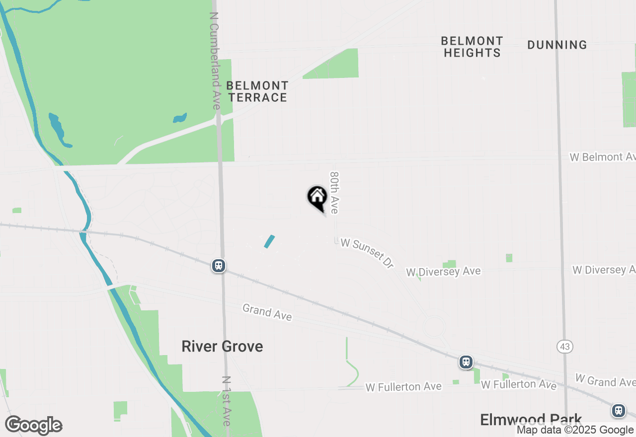 Map of 8025 W Oconnor Drive #4C, River Grove, IL 60171