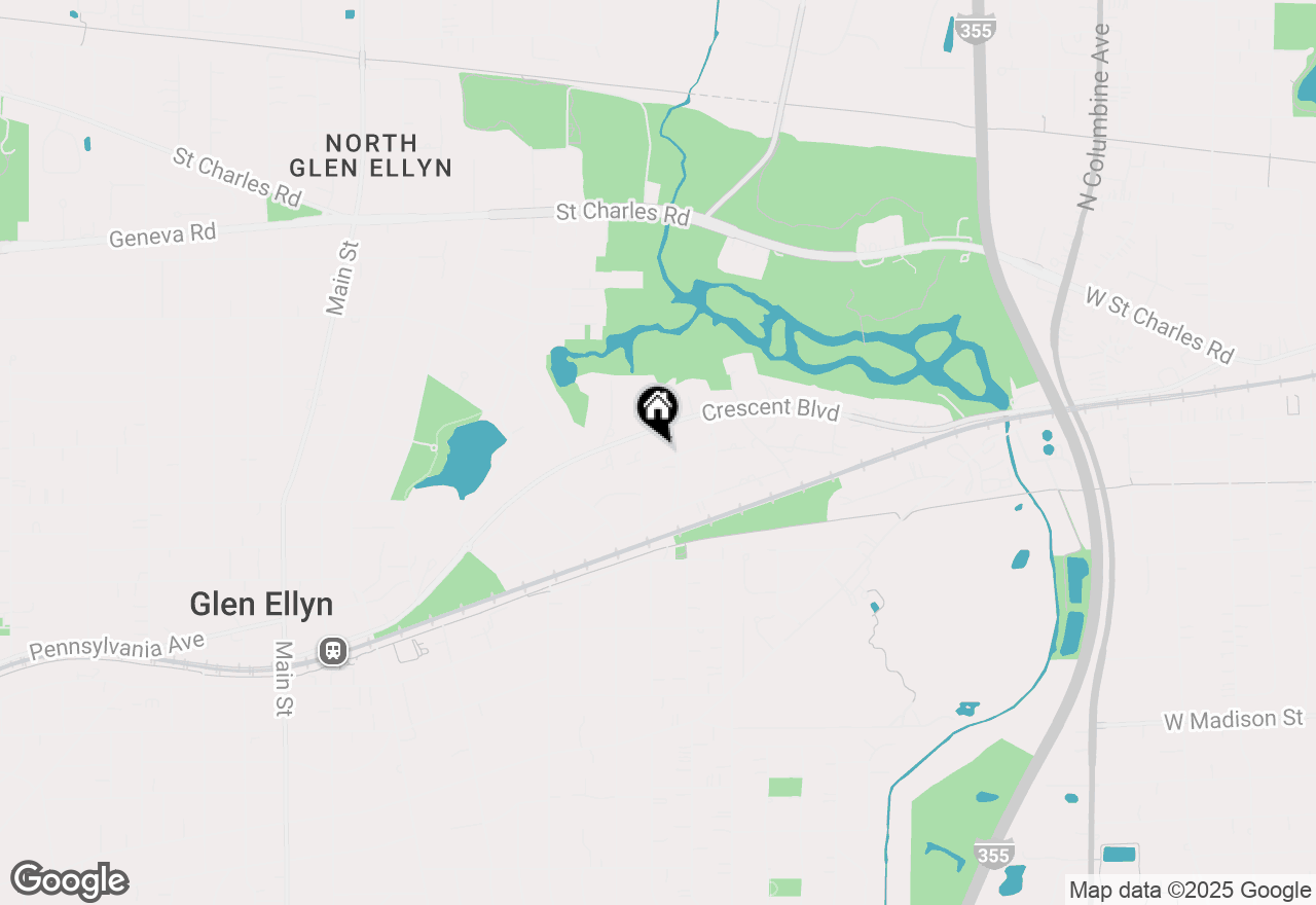 Map of (Address confidential), Glen Ellyn, Illinois 60137