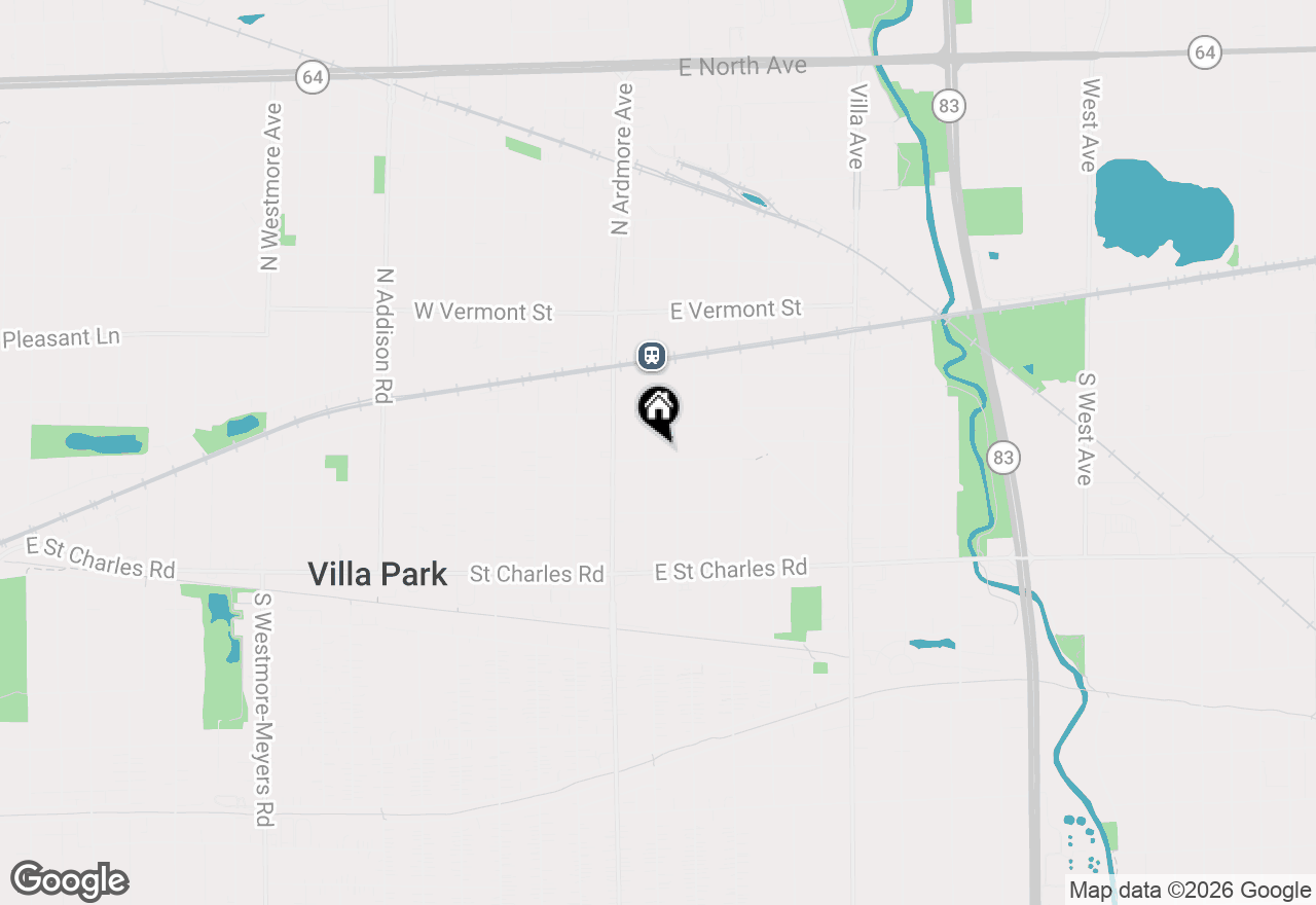 Map of 50 E Oak Street, Villa Park, IL 60181