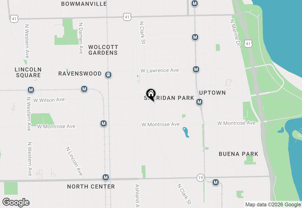 Map of 4552 N Clark Street #219, Chicago, IL 60640