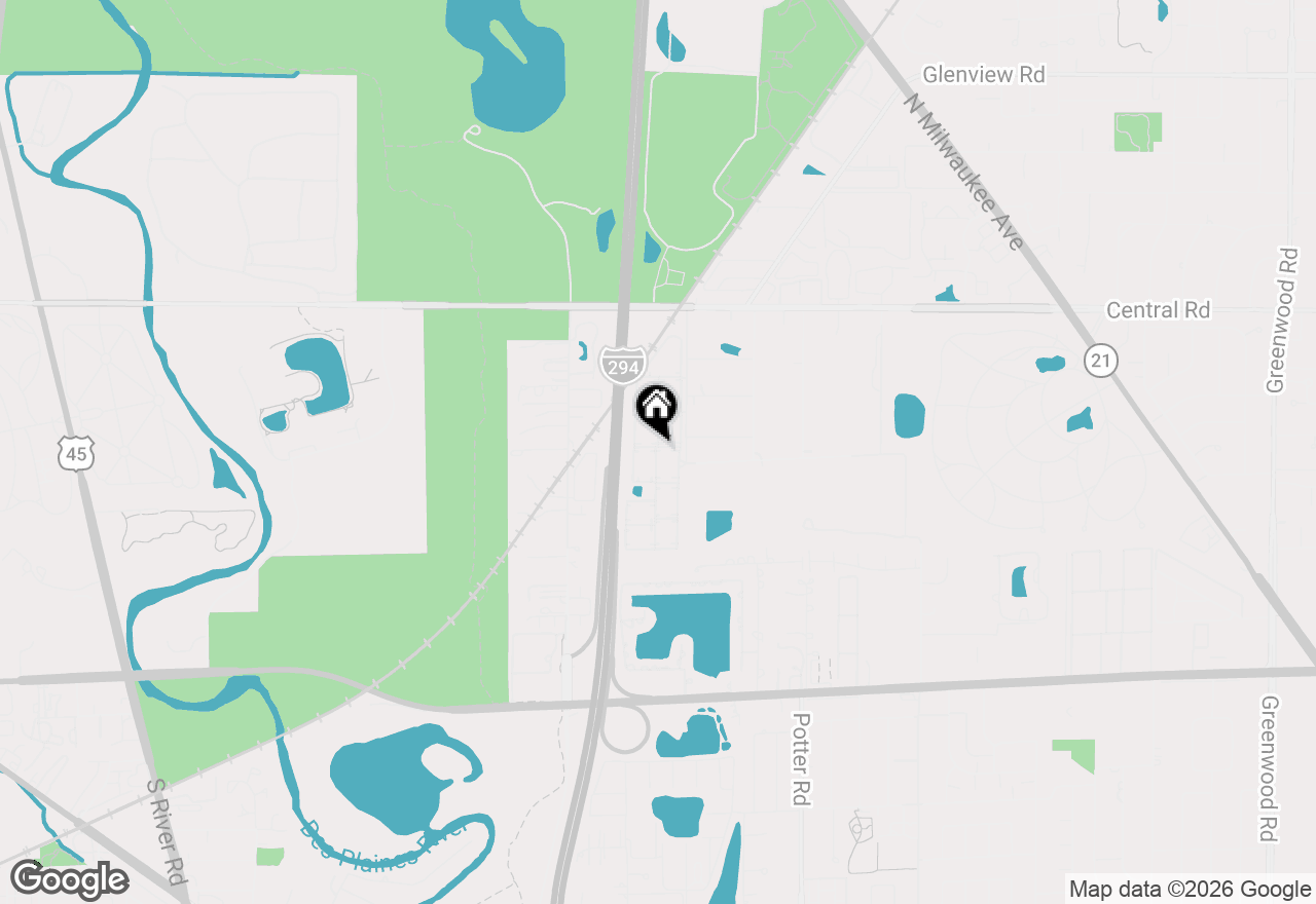 Map of 9999 Linda Lane #2W, Des Plaines, IL 60016