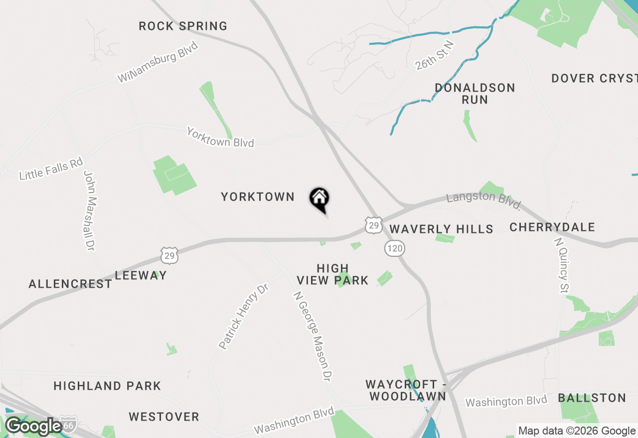 Map of 2311 N Dinwiddie Street, Arlington, VA 22207