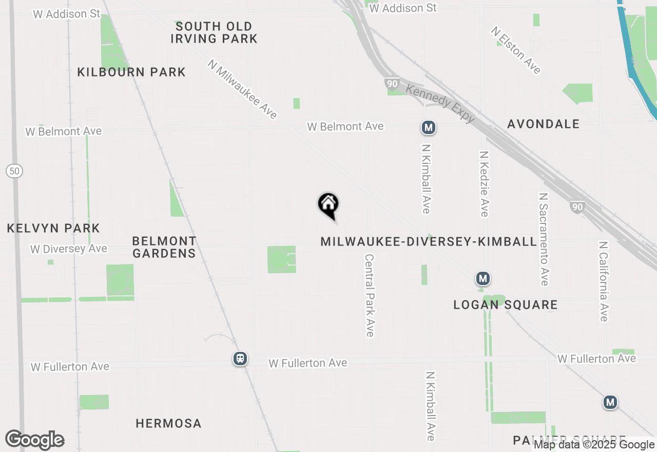 Map of 2837 N Ridgeway Avenue, Chicago, IL 60618