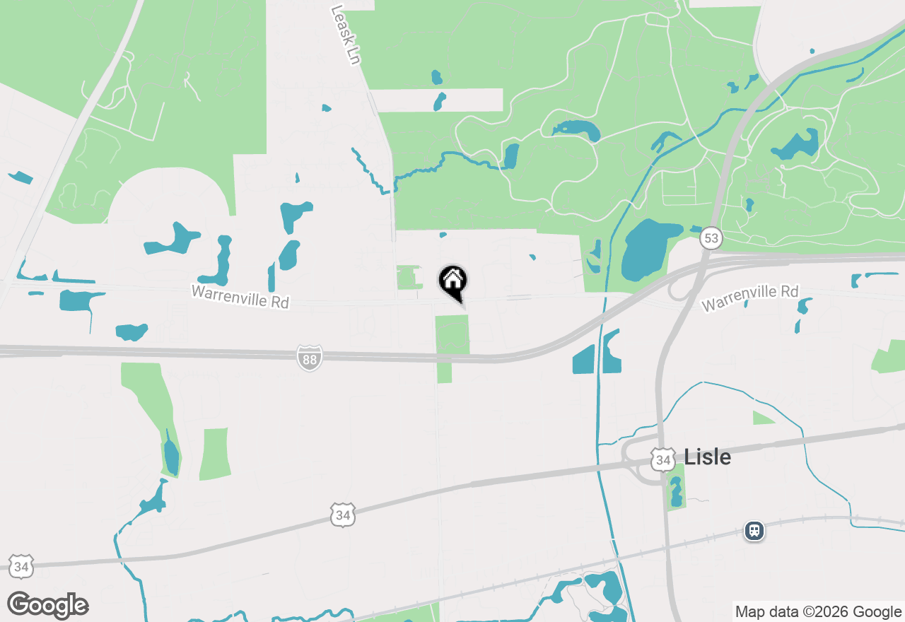 Map of 1927 Warrenville Road, Lisle, IL 60532