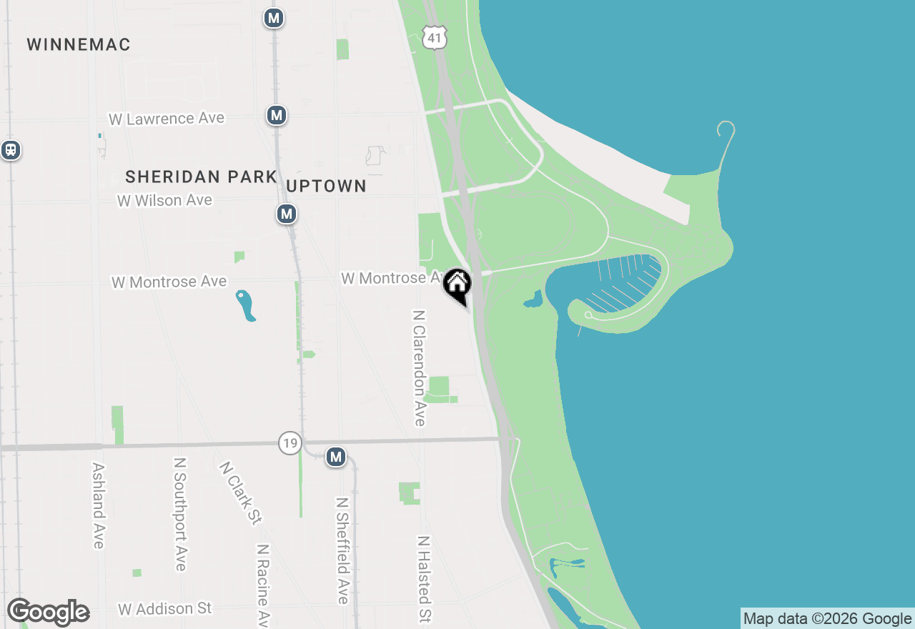 Map of 4250 N Marine Drive #1508, Chicago, IL 60613