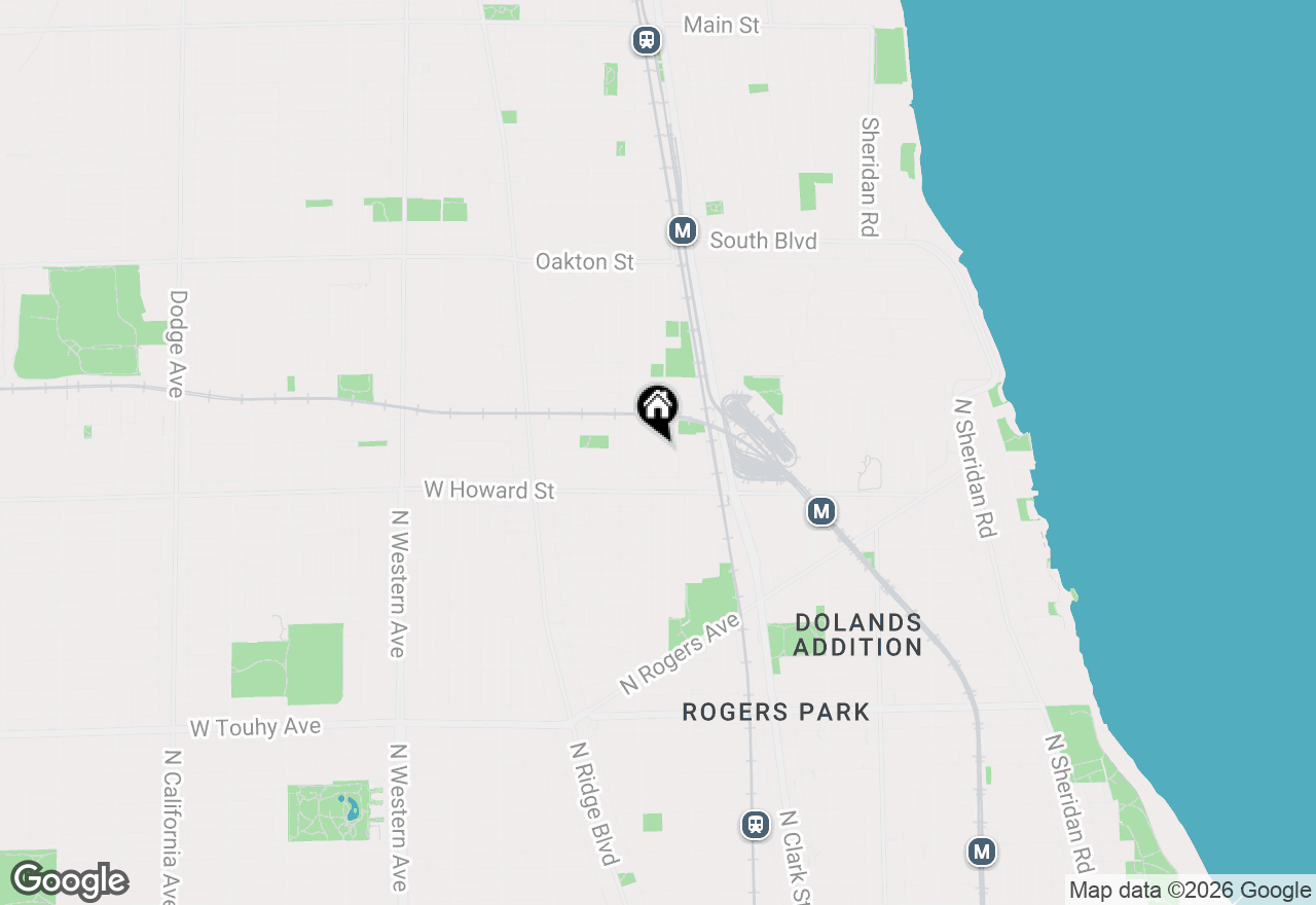 Map of 136 Callan Avenue, Evanston, IL 60202