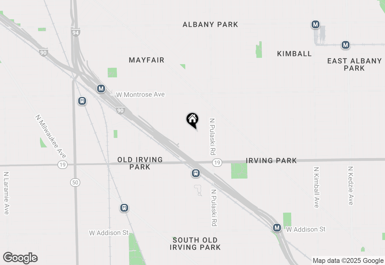 Map of 4147 N Kedvale Avenue #1B, Chicago, IL 60641