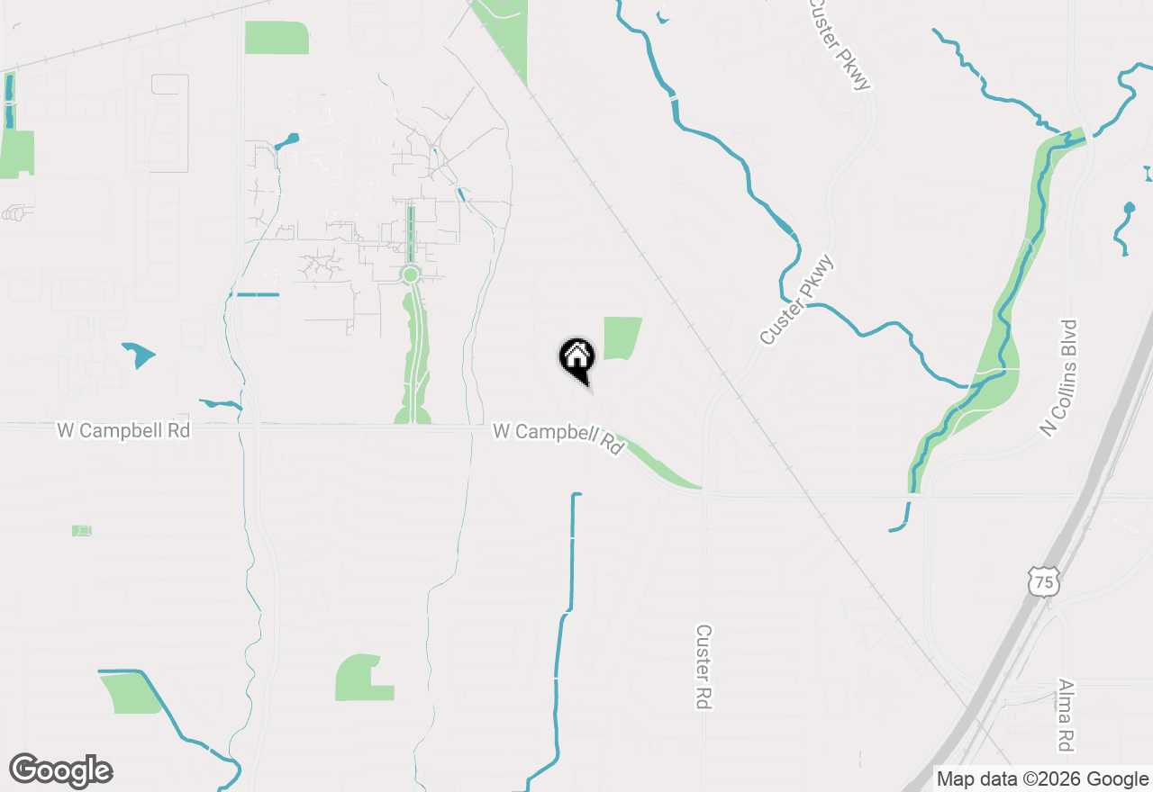 Map of 2009 Nantucket Drive, Richardson, TX 75080