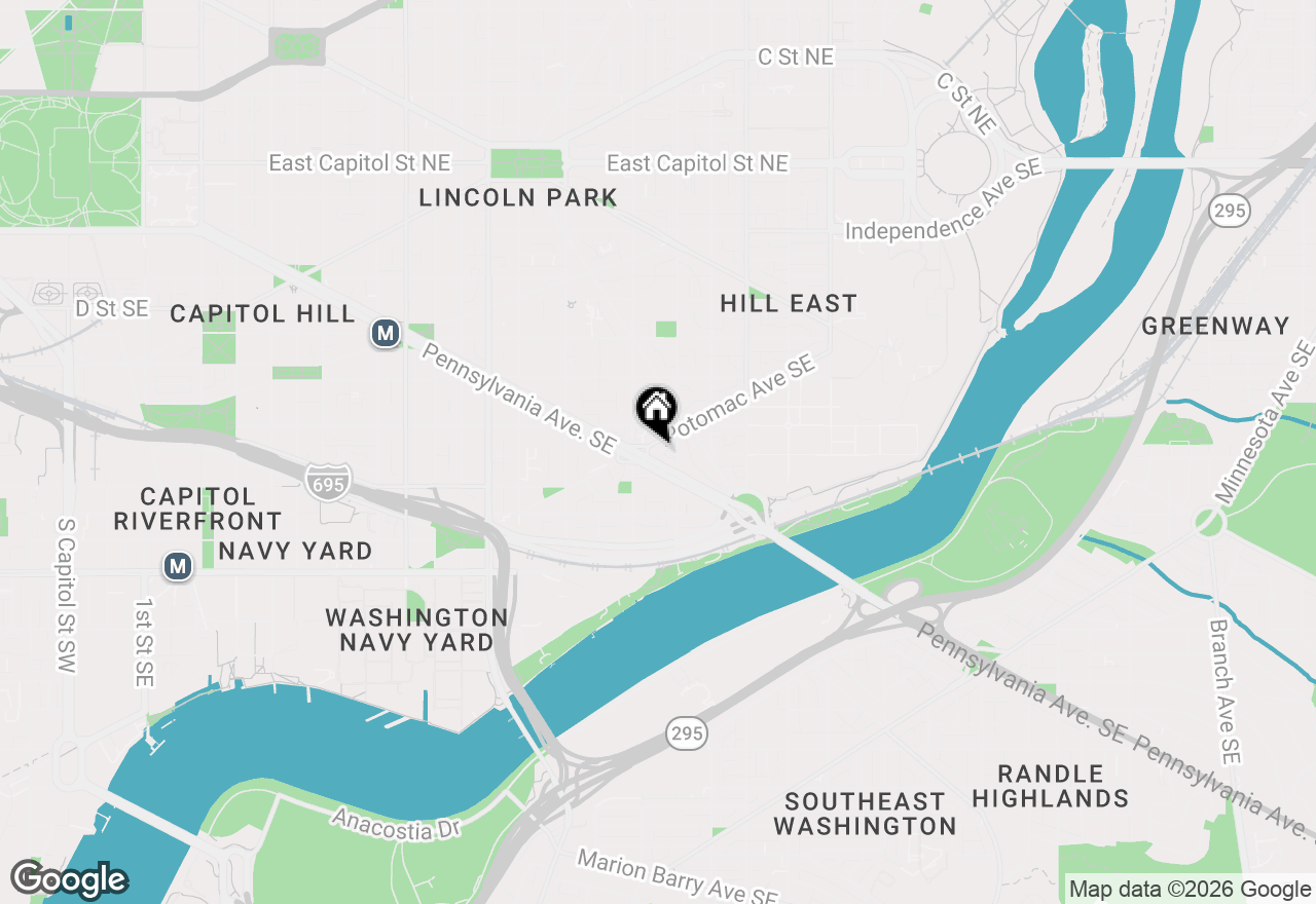 Map of 1409 Potomac Avenue Se, Washington, DC 20003