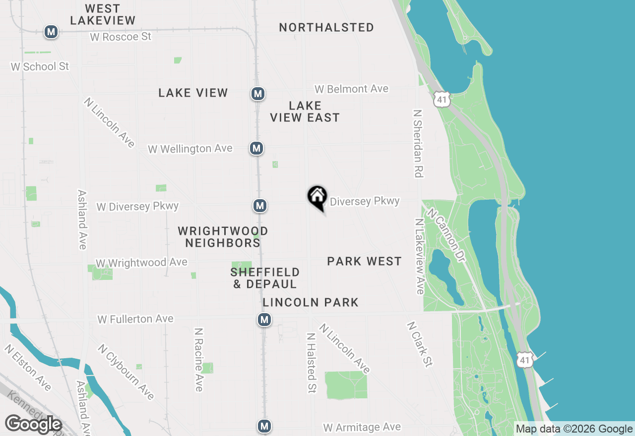 Map of 740 W Schubert Avenue, Chicago, IL 60614