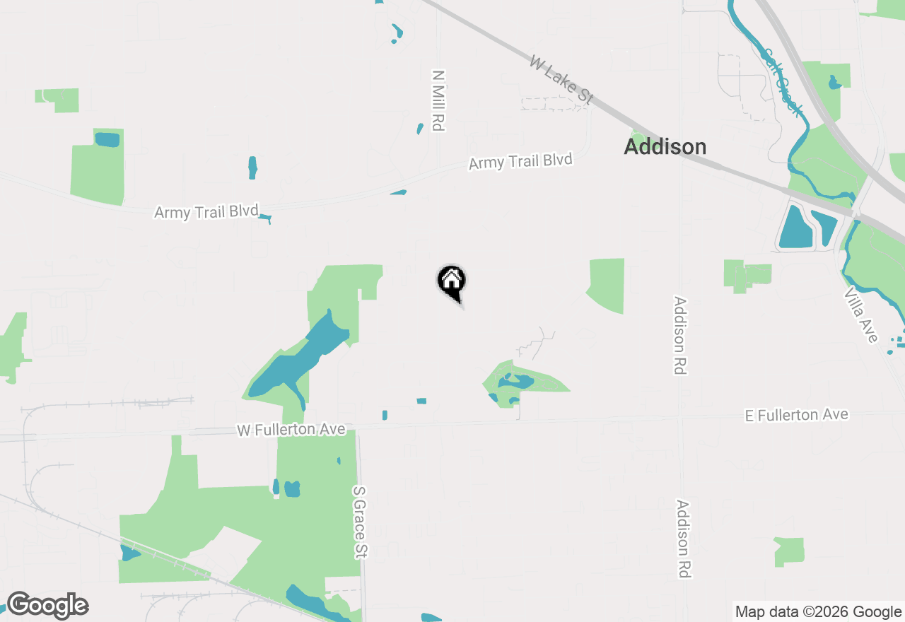 Map of 118 S Evergreen Avenue, Addison, IL 60101