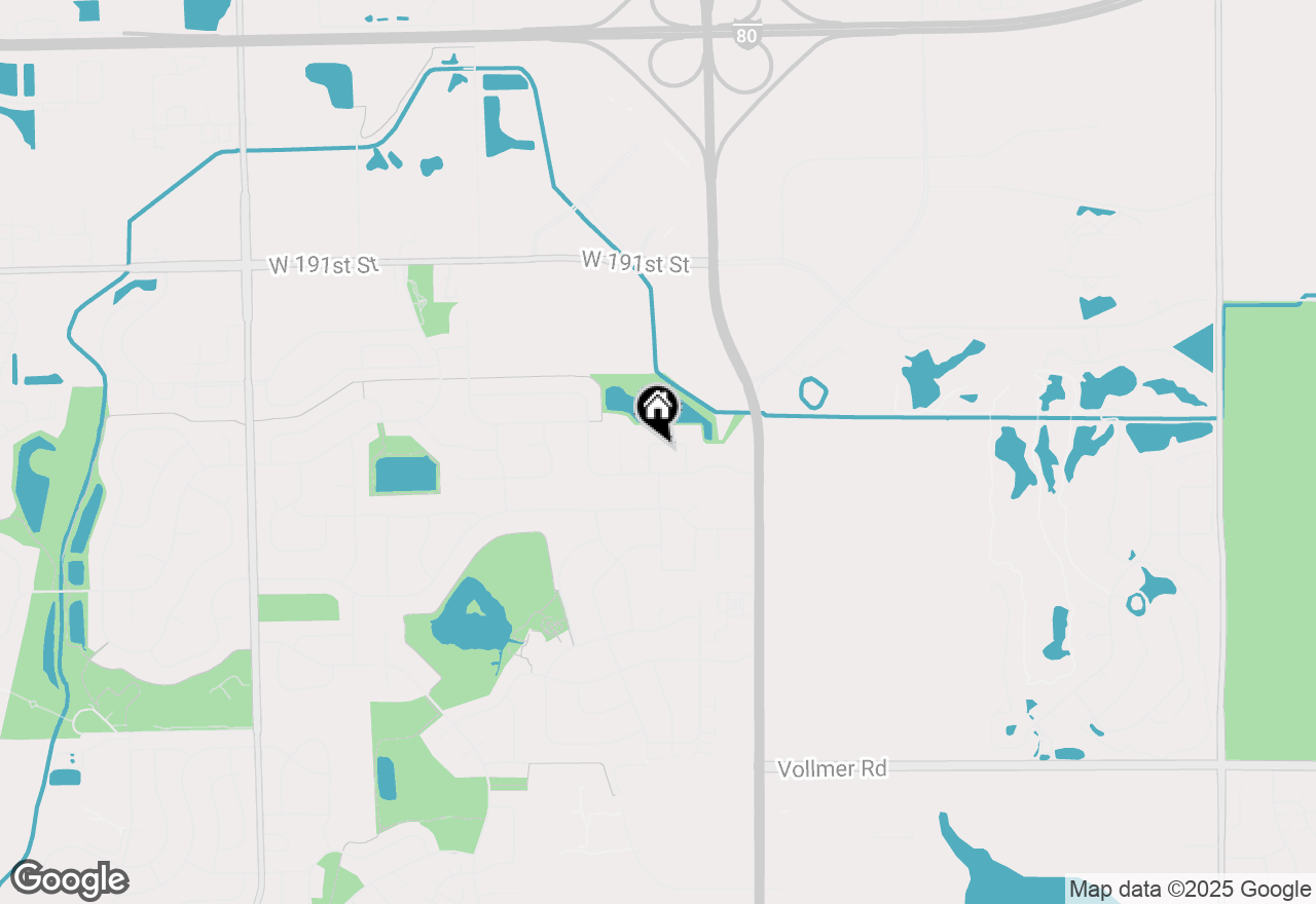 Map of 19325 Kickapoo Drive, Tinley Park, IL 60487