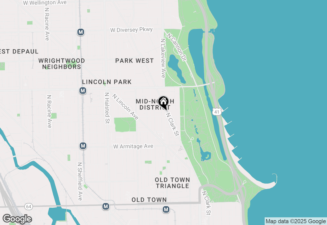 Map of 2214 N Sedgwick Street #2N, Chicago, IL 60614