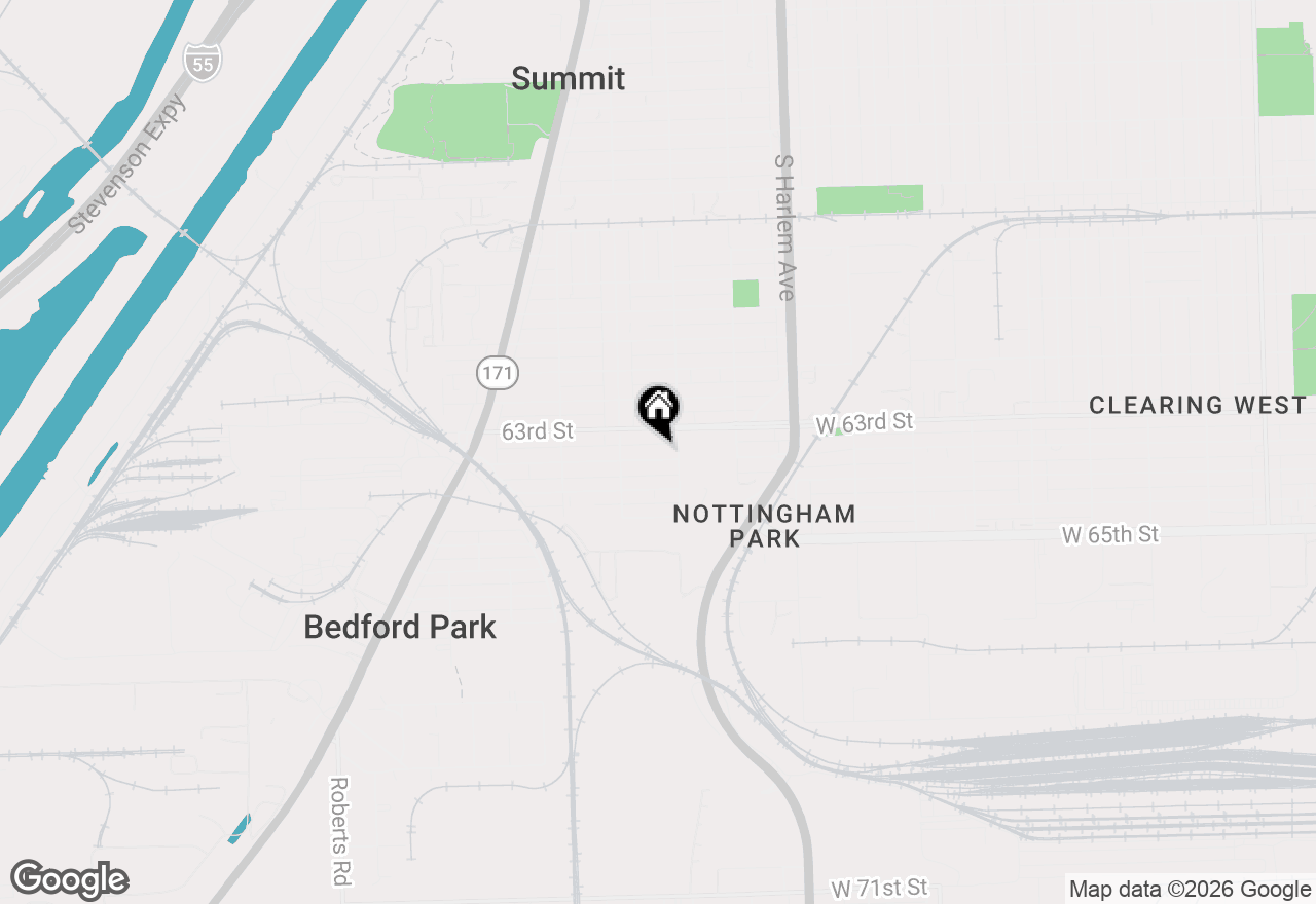 Map of 7416 W 63rd Place, Summit, IL 60501