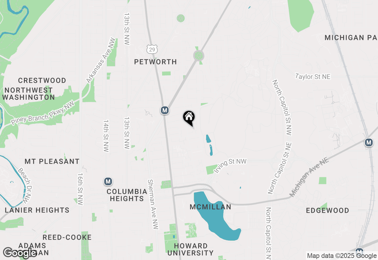 Map of 3579 Warder Street Nw #4, Washington, DC 20010