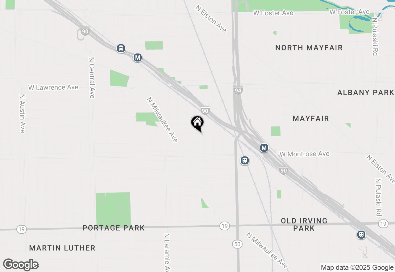 Map of 5006 W Sunnyside Avenue, Chicago, IL 60630