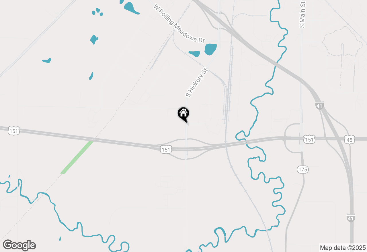 Map of 1516 S Hickory Street, Fond Du Lac, WI 54937