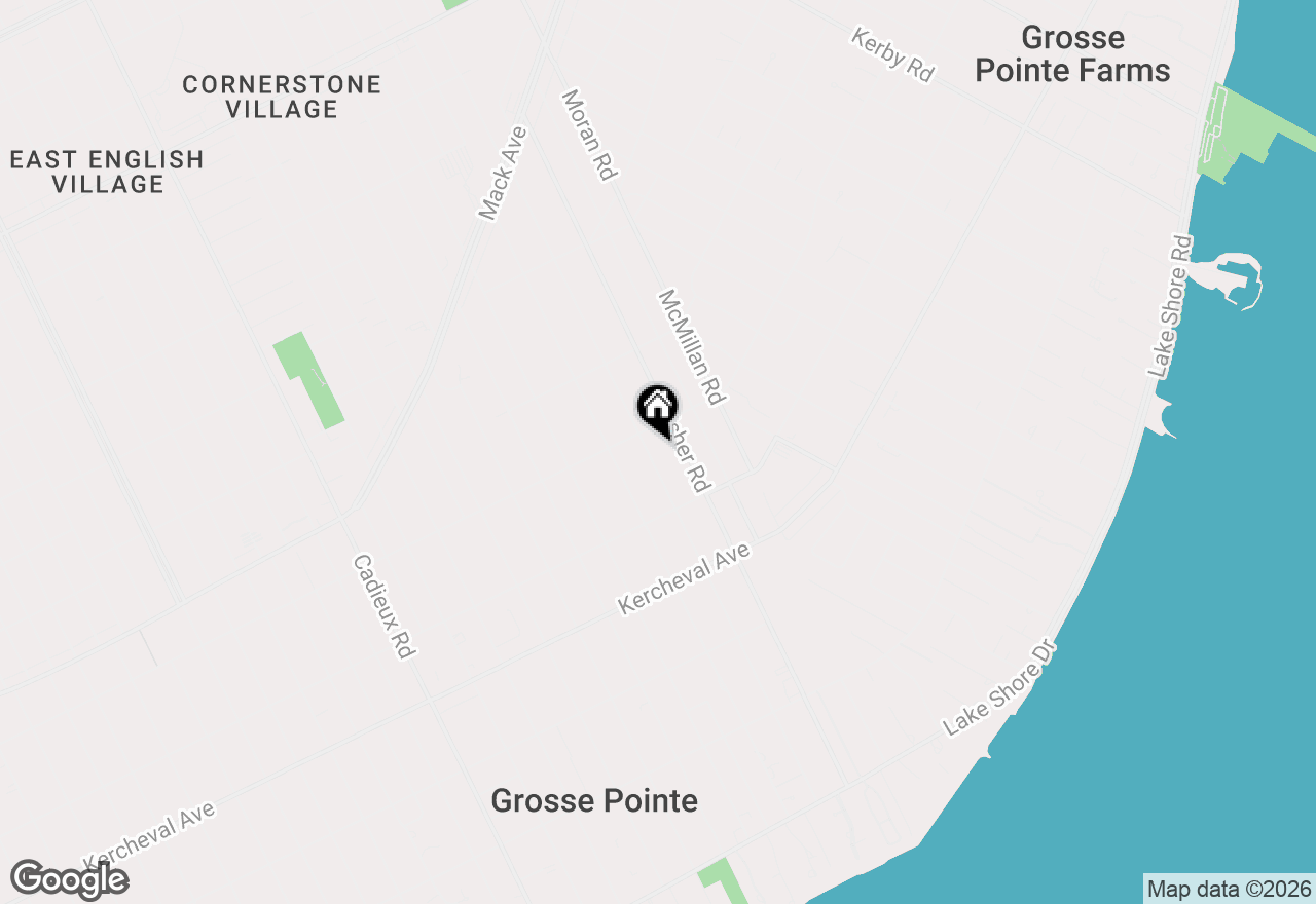 Map of 662 Lincoln Road, Grosse Pointe, MI 48230