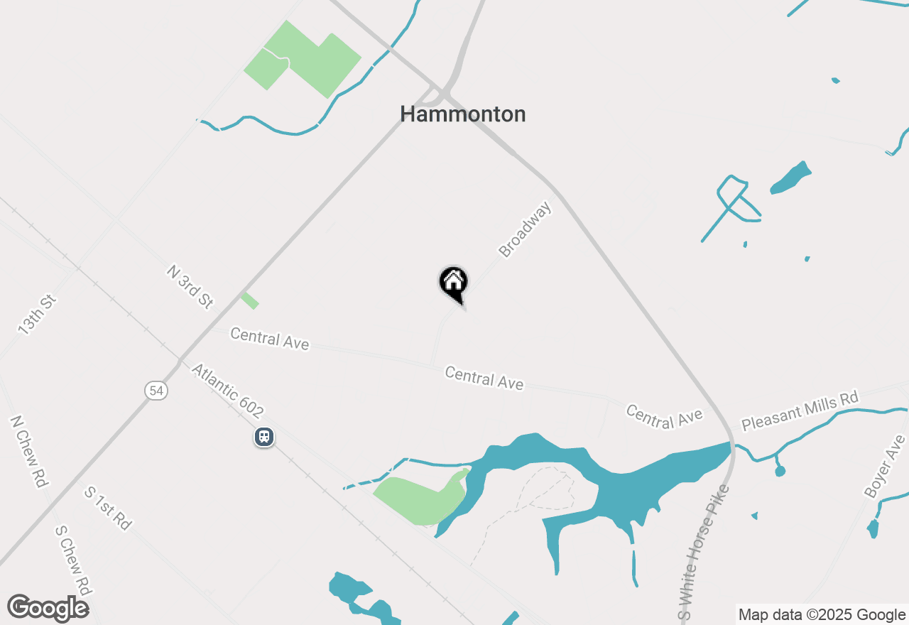 Map of 74 Broadway, Hammonton, NJ 08037