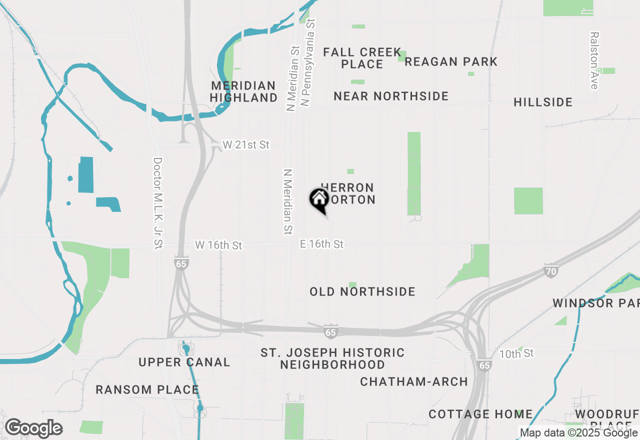 Map of 125 E 17th Street #3, Indianapolis, IN 46202