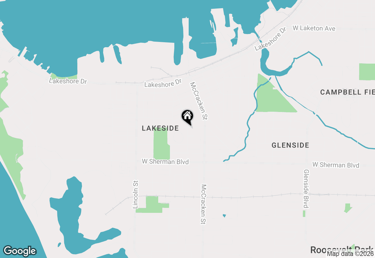 Map of 2400 Denmark Street, Muskegon, MI 49441