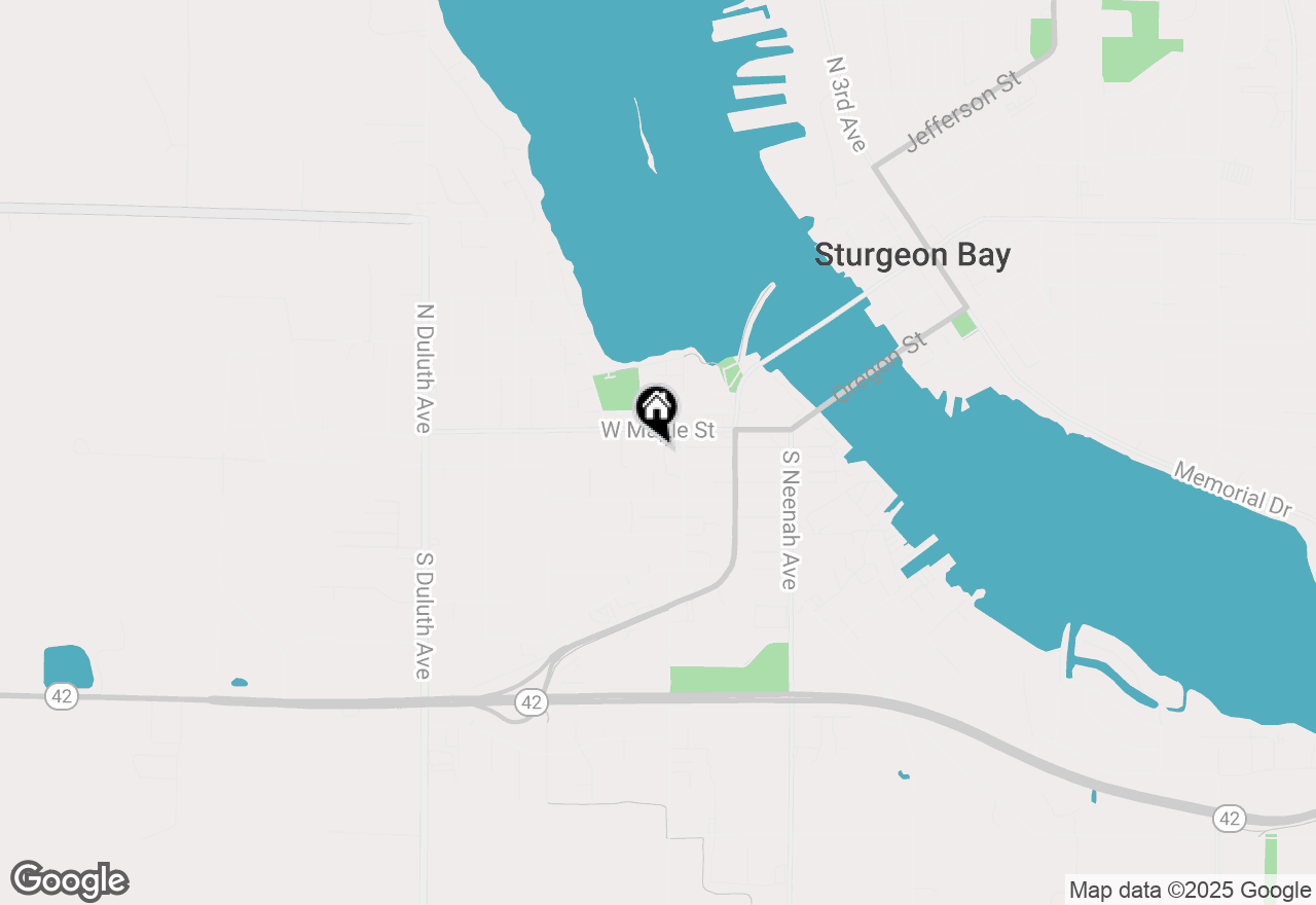 Map of 19 S Lansing Avenue, Sturgeon Bay, WI 54235