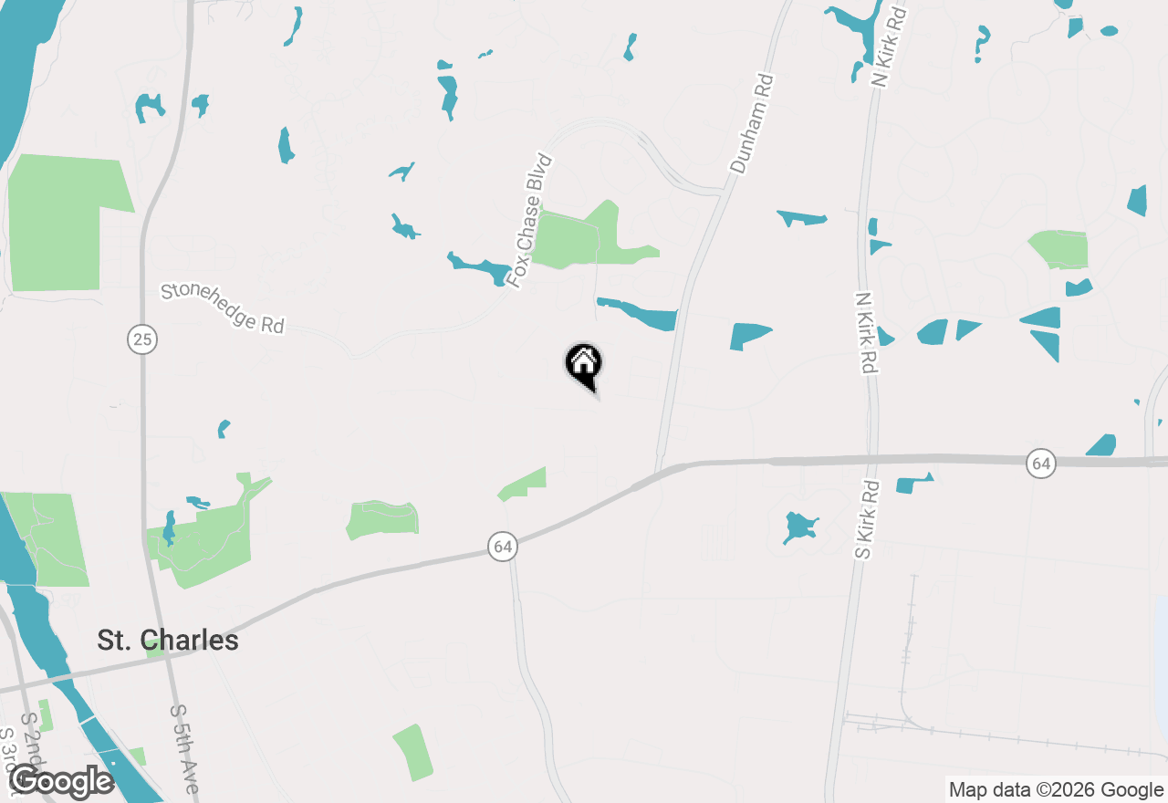 Map of 1846 Allen Lane, St. Charles, IL 60174