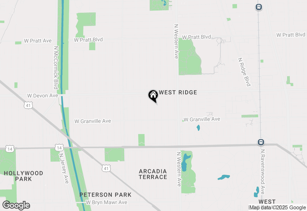 Map of 2554 W Rosemont Avenue #3, Chicago, IL 60659