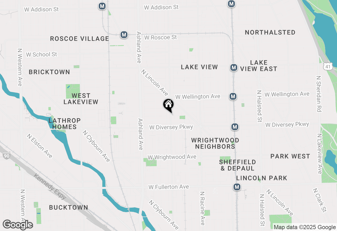 Map of 2846 N Southport Avenue #3S, Chicago, IL 60657
