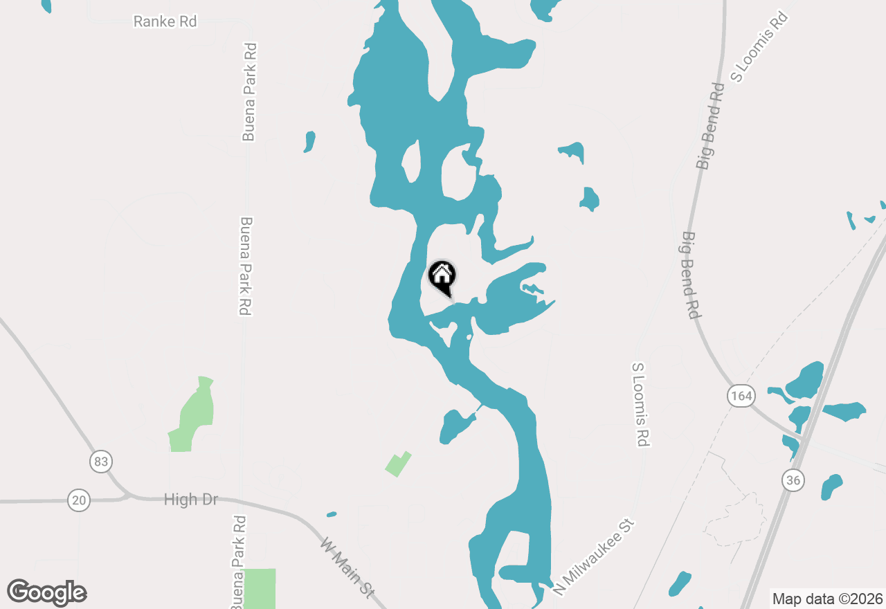 Map of 29221 Elm Island Dr, Waterford, WI 53185