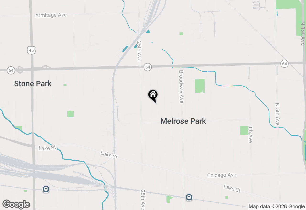 Map of 1610 N 23rd Avenue #2, Melrose Park, IL 60160