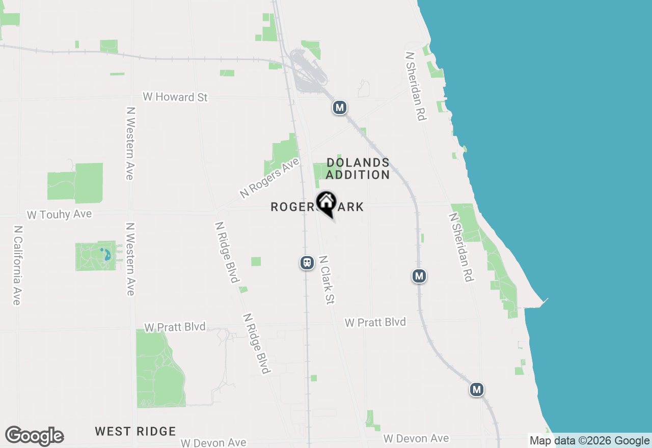 Map of 1734 W Estes Avenue #2R, Chicago, IL 60626