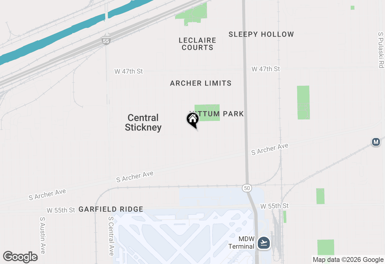 Map of 5036 S Leclaire Avenue, Chicago, IL 60638