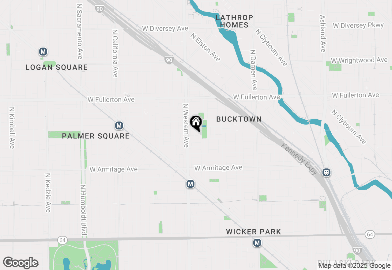 Map of 2141 N Claremont Avenue, Chicago, IL 60647