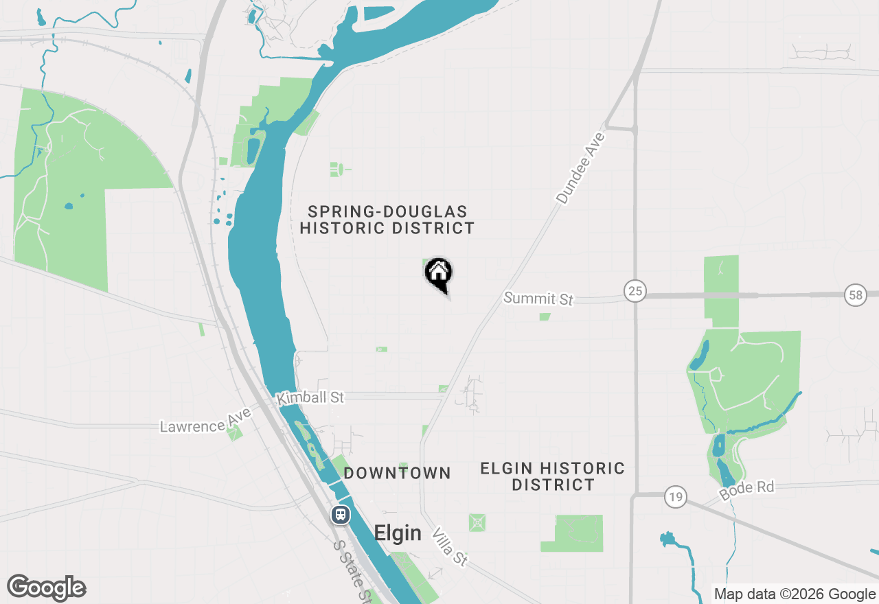 Map of 464 Prospect Street, Elgin, IL 60120