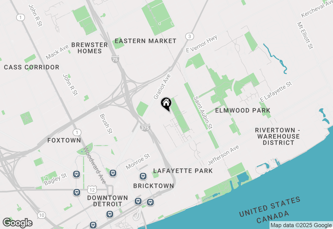 Map of 1395 Antietam Avenue #LOFT 45, Detroit, MI 48207