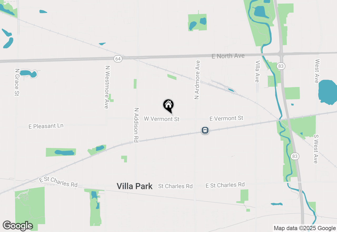 Map of 429 N Harvard Avenue, Villa Park, IL 60181